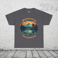 Sasquatch Is Calling T-Shirt | Vintage Bigfoot Sunset Graphic | Nature Lover Tee