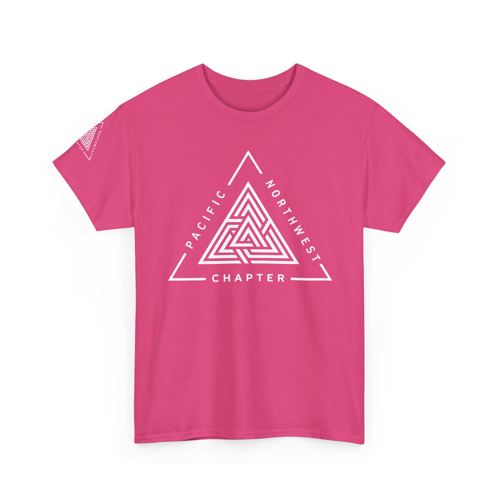 Pacific Northwest Chapter T-Shirt | Geometric Triangle PNW Design | Minimalist Outdoor Graphic Tee