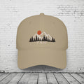 PNW Ridgeline Embroidered Low Profile Cap – Pacific Northwest Mountain & Evergreen Dad Hat